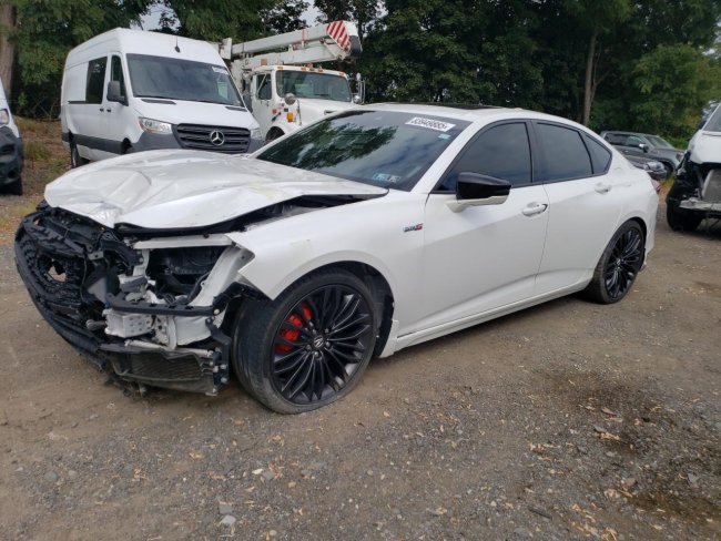 Salvage 2022 Acura Tlx Type S in White