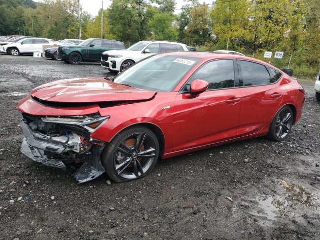 Salvage 2025 Acura Integra A-spec Tech in Burgundy