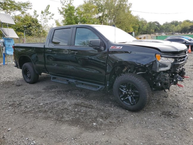 Salvage 2024 Chevrolet Silverado Trail Boss in Black
