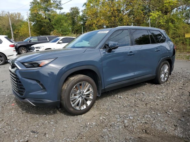 Salvage 2024 Toyota Grand Highlander Xle in Blue