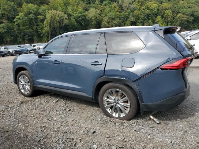 Salvage 2024 Toyota Grand Highlander Xle in Blue