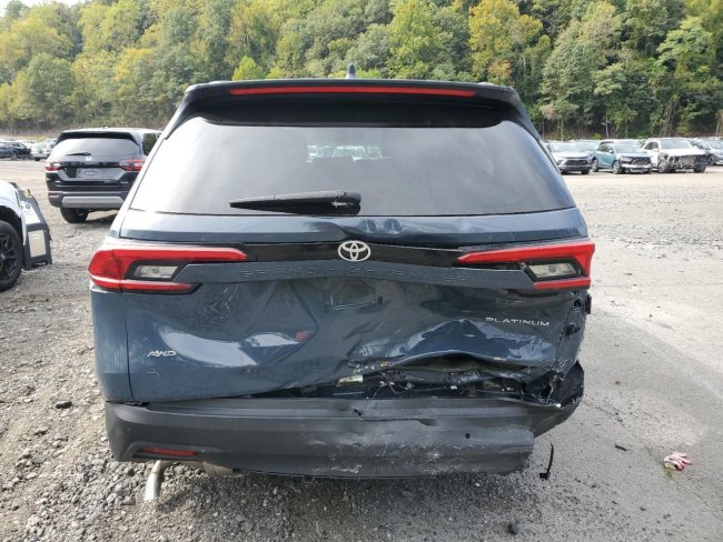 Salvage 2024 Toyota Grand Highlander Xle in Blue
