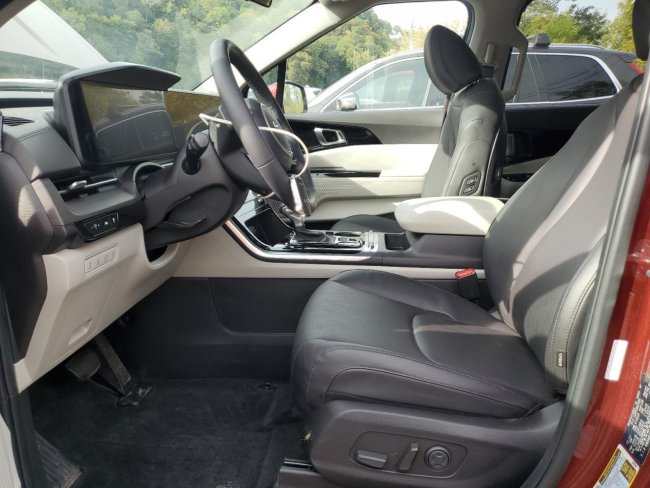Salvage 2023 Kia Carnival Sx in Burgundy