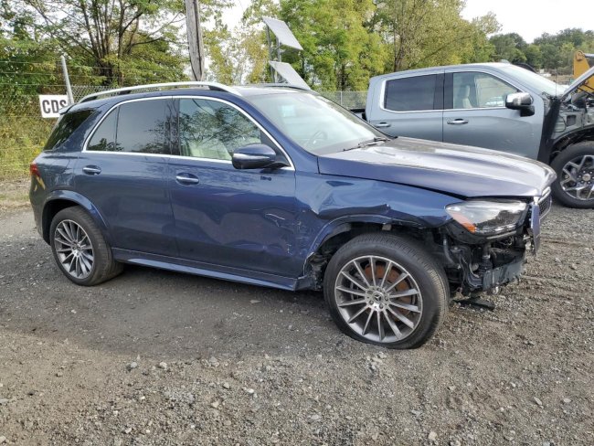 Salvage 2024 Mercedes-benz Gle 450e 4matic in Blue