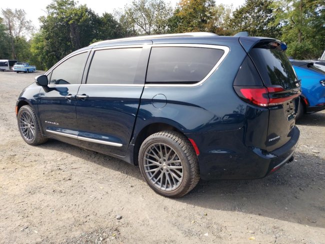 Salvage 2022 Chrysler Pacifica Pinnacle in Blue