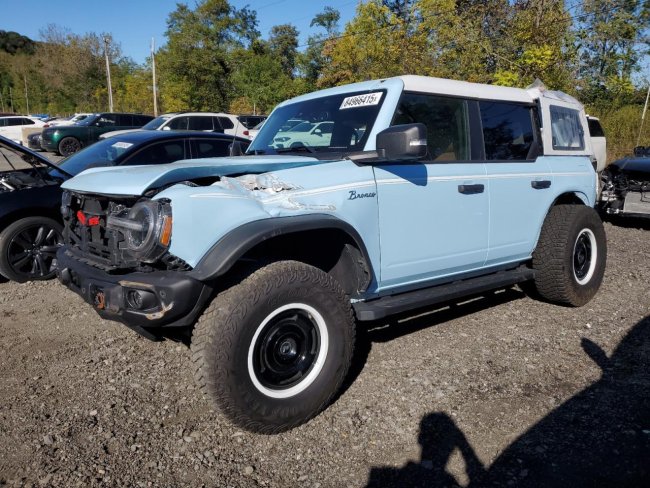 Salvage 2024 Ford Bronco Heritage Limited in Brown