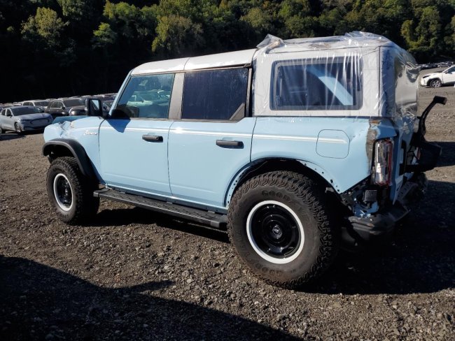 Salvage 2024 Ford Bronco Heritage Limited in Brown