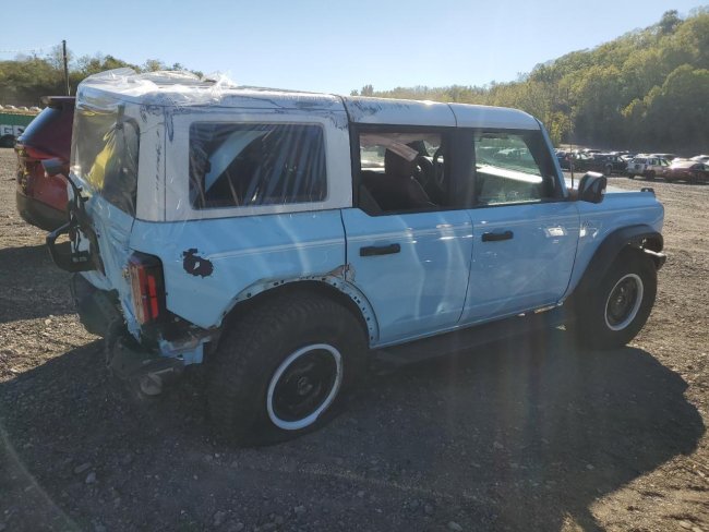 Salvage 2024 Ford Bronco Heritage Limited in Brown
