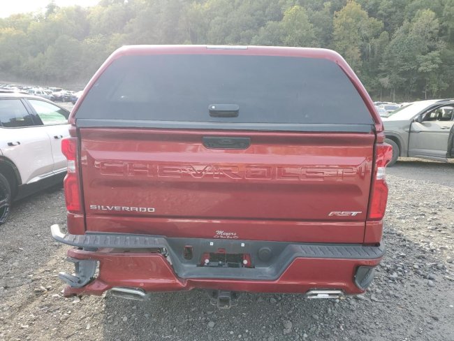 Salvage 2024 Chevrolet Silverado Rst in Burgundy