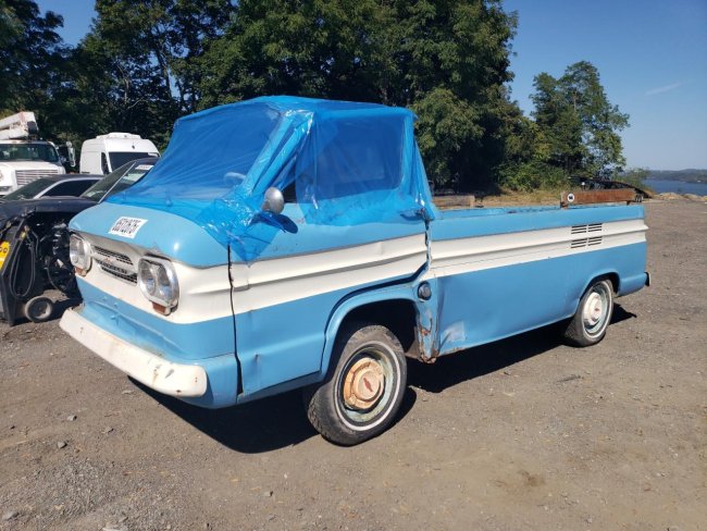 Salvage 1963 Chevrolet Corvair Pick Up in Blue