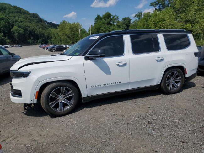 Salvage 2024 Jeep Grand Wagoneer  in White