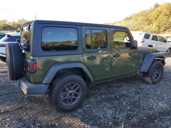 Salvage 2024 Jeep Wrangler Sport in Green