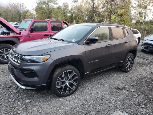 Salvage 2024 Jeep Compass Limited in Gray