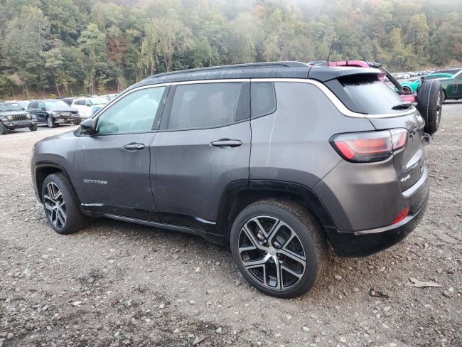 Salvage 2024 Jeep Compass Limited in Gray