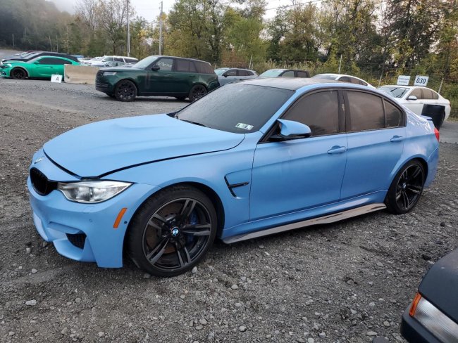 Salvage 2016 Bmw M3  in Blue
