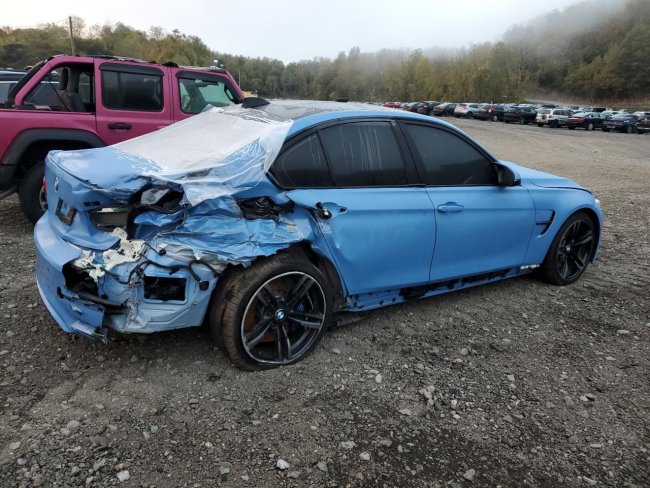 Salvage 2016 Bmw M3  in Blue