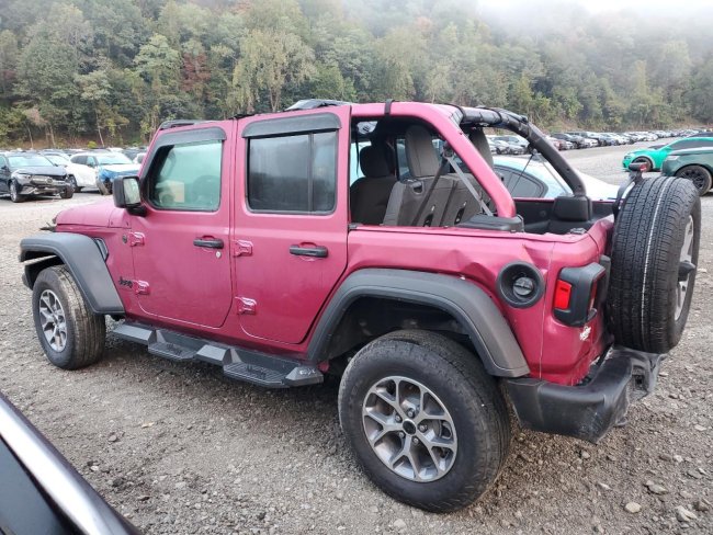 Salvage 2024 Jeep Wrangler Sport in Pink