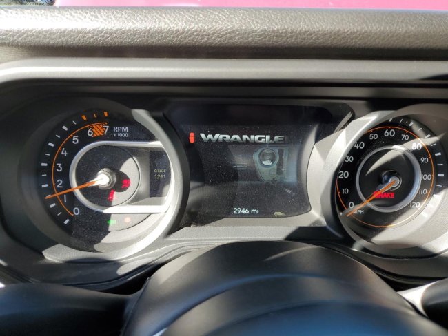 Salvage 2024 Jeep Wrangler Sport in Pink