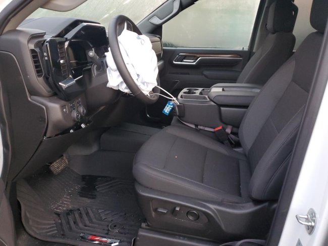 Salvage 2025 Chevrolet Silverado  in White