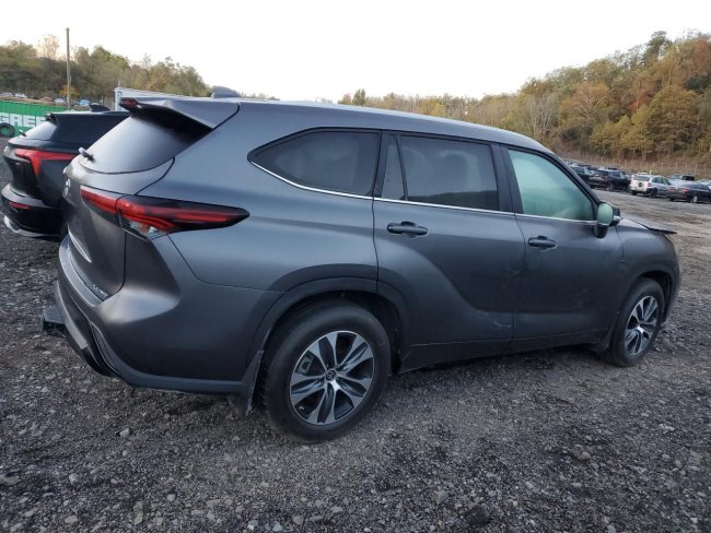 Salvage 2024 Toyota Highlander  in Gray