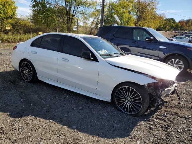 Salvage 2024 Mercedes-benz C 300  in White