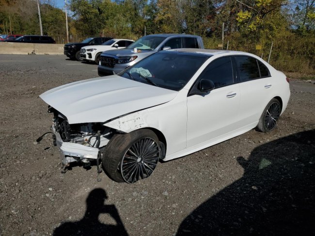 Salvage 2024 Mercedes-benz C 300  in White