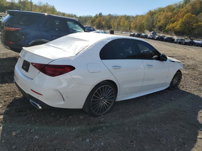 Salvage 2024 Mercedes-benz C 300  in White