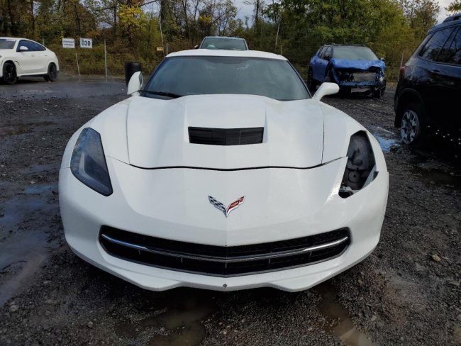 Salvage 2018 Chevrolet Corvette Stingray 1lt in White