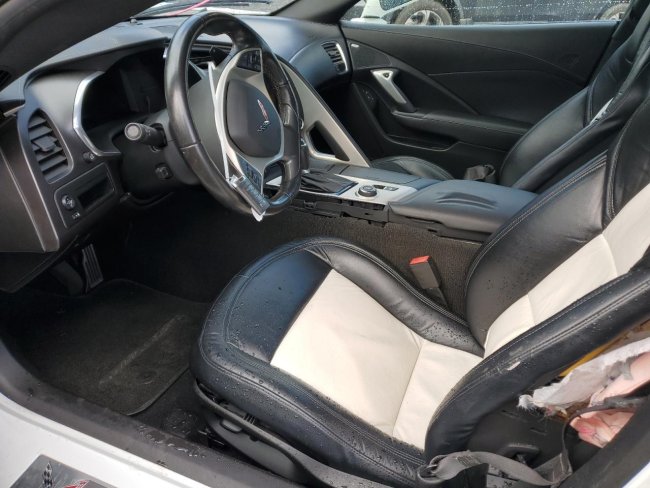 Salvage 2018 Chevrolet Corvette Stingray 1lt in White