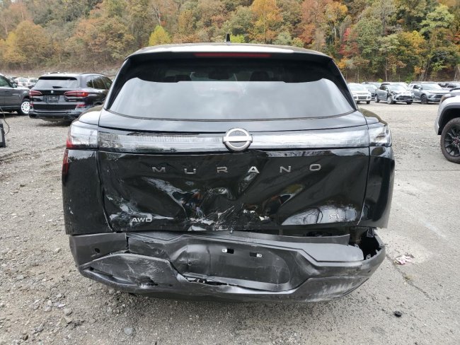 Salvage 2025 Nissan Murano Sl in Black