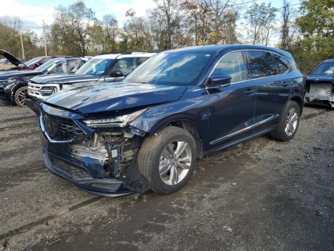 Salvage 2025 Acura Mdx  in Blue