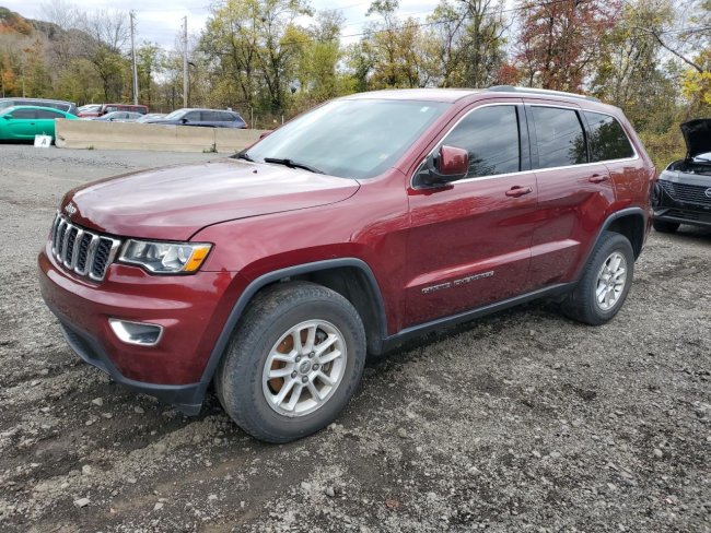 Salvage 2020 Jeep Grand Cherokee Laredo in Burgundy