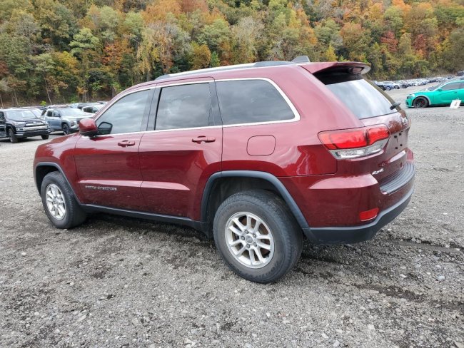 Salvage 2020 Jeep Grand Cherokee Laredo in Burgundy