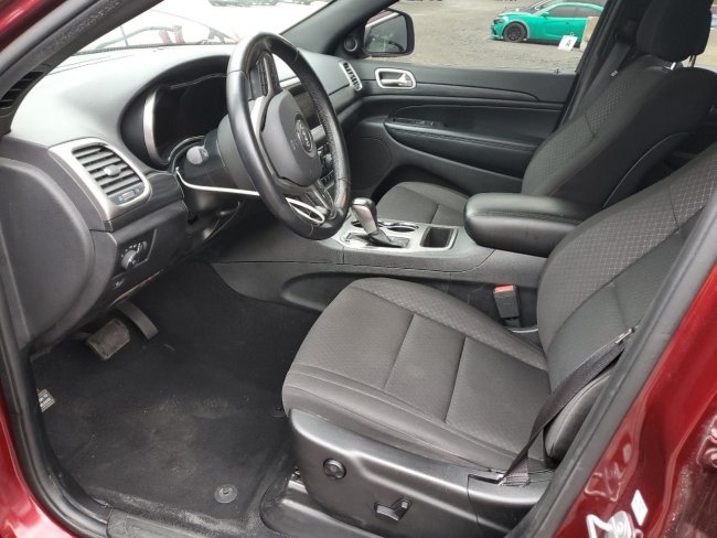 Salvage 2020 Jeep Grand Cherokee Laredo in Burgundy