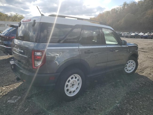 Salvage 2024 Ford Bronco Sport Heritage in Gray