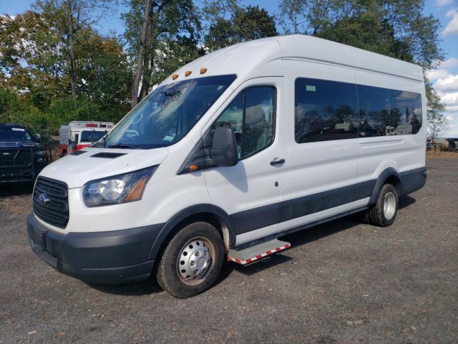 Salvage 2019 Ford Transit T-350 Hd in White