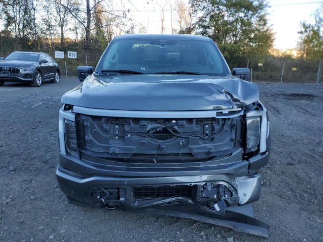 Salvage 2025 Ford F150 Lightning in Gray
