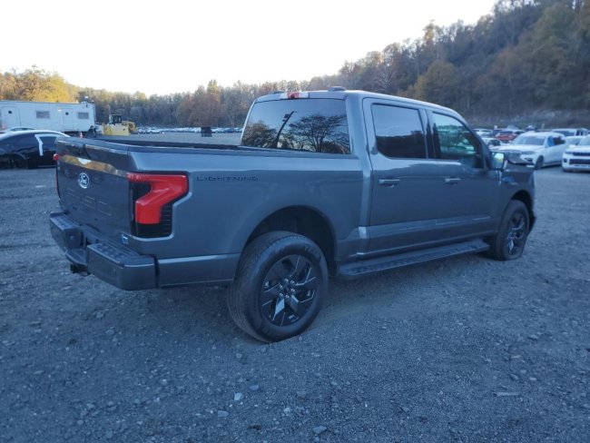 Salvage 2025 Ford F150 Lightning in Gray