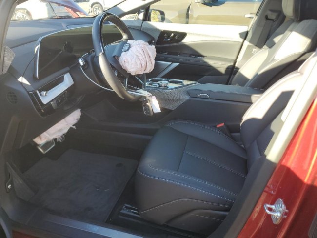 Salvage 2025 Cadillac Optiq Luxury in Burgundy