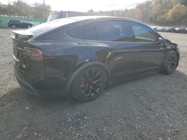 Salvage 2023 Tesla Model X Plaid in Черный