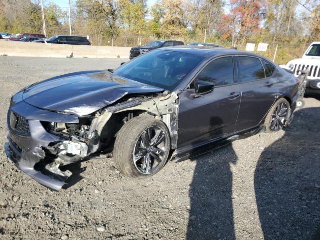 Salvage 2022 Acura Tlx Tech A in Серый