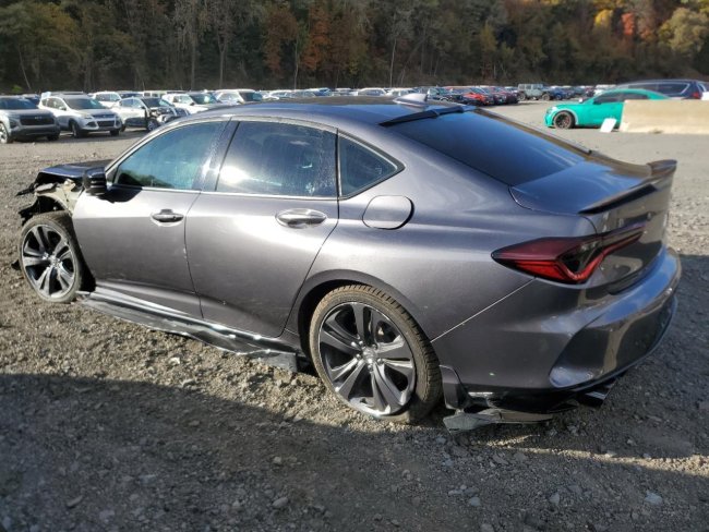 Salvage 2022 Acura Tlx Tech A in Серый