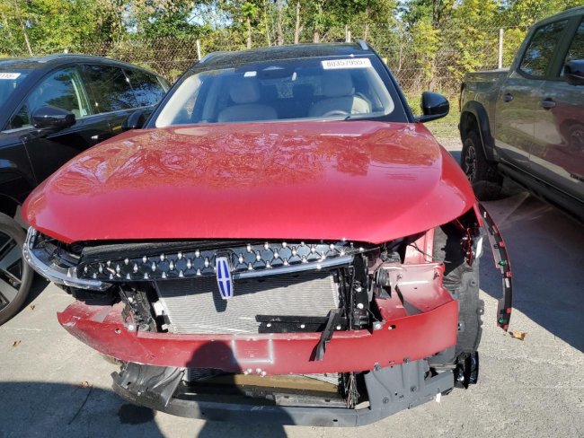 Salvage 2025 Lincoln Nautilus  in Burgundy