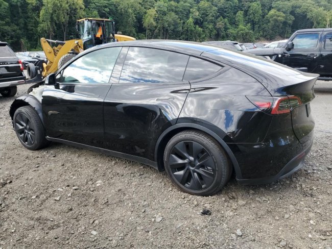 Salvage 2025 Tesla Model Y  in Black