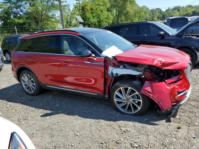 Salvage 2025 Lincoln Corsair Premiere in Burgundy
