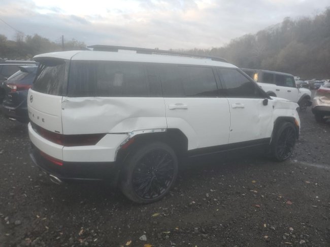 Salvage 2025 Hyundai Santa Fe Calligraphy in White