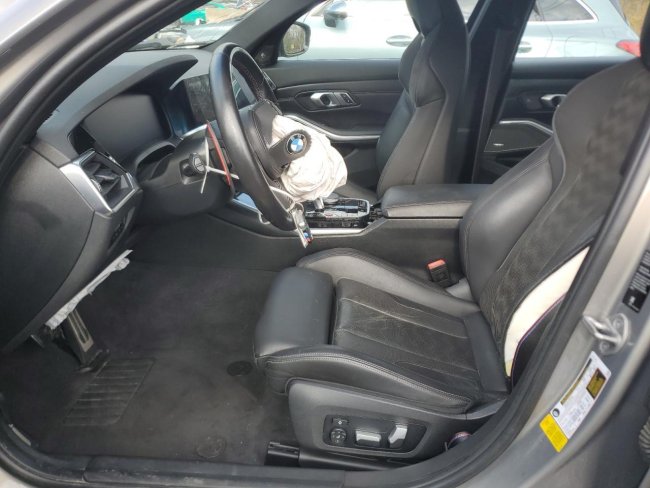 Salvage 2021 Bmw M3 Competition in Gray