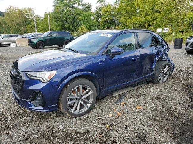 Salvage 2025 Audi Q3 Premium S Line 45 in Blue
