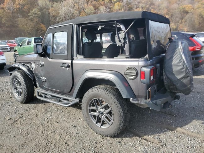 Salvage 2024 Jeep Wrangler Sport in Серый