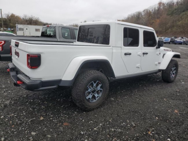 Salvage 2024 Jeep Gladiator Rubicon in White